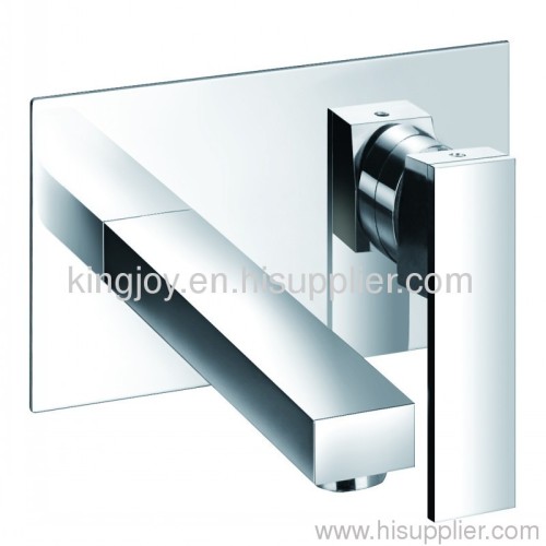 fashing Wall mounted single lever concealed brass basin mixer