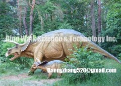 Life Size Fiberglass Dinosaurs-Triceratops Model