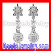 8mm Czech Crystal Earrings With Sterling Silver CZ Studs