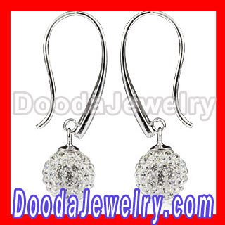 10mm Sterling Silver Czech Crystal Earrings Wholesale