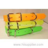 yellow pvc dog collars