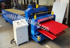 Double glazed tile roll forming machine