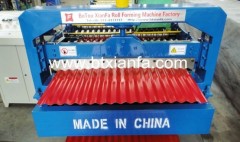 Corrugated profile roll forming machine