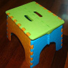 Plastic folding stool