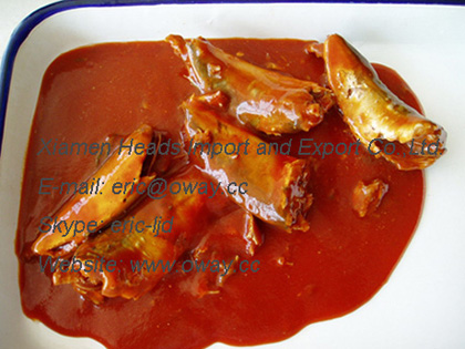 Canned Sardines/ Markerel in Tomato Sauce/ in vegetable Oil/ in brine