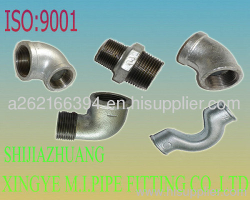 GALV MALLEABLE IRON PIPE FITTINGS ELBOW