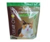 Printed plastic ziplock pet food bag