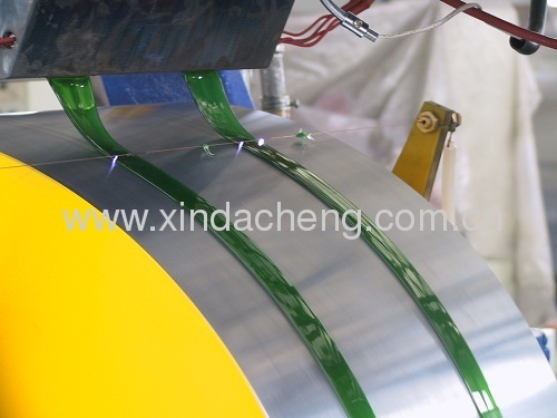 Packaging band extrusion line