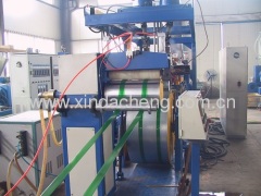 Package strap extrusion line