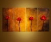 handpainted abstract metal wall art