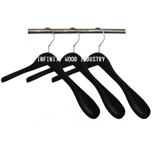 high-grade solid wood rubber paint hanger for suit & coat