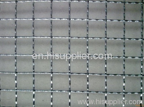 plain woven stainless steel crimped wire mesh