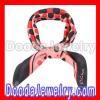 Black Border 50X50cm Small Square Polka Dot Hermes Silk Scarf Wholesale