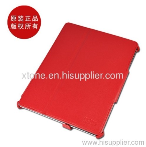 Red PU Leather Case For Ipad 2 cobopanda design