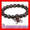 Shamballa 10mm Red Sandalwood Beads With Silver Wire Buddhist Prayer Bracelet Wrist Mala