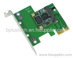 ADP-70015 (mPCIe to PCIe Adapter with Broadcom BCM70015 Crystal HD Video Decoder Card)