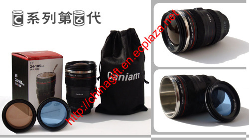 Caniam Camera Lens Coffee Mug with stainless steel 24-105 mm (Sixth Generation)