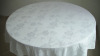 Offer 300CM Damask Hotel Table Cover-102# Rose Pattern