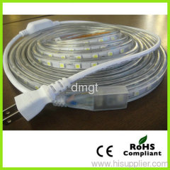 High voltage LED flexible strip light SMD 5050/60leds 230V/IP65