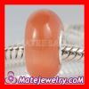 Lampwork Glass Opal Orange Beads fit European Italian charms Bracelet