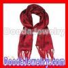 Wholesale 170*50cm Fringed Long Red Silk Scarf