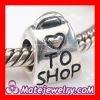 Love To Shop Bag Charm Bead Fits European Beads