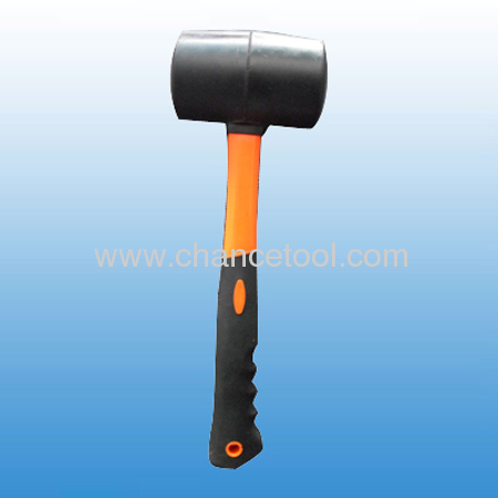 Rubber Mallet With Fiberglass Handle