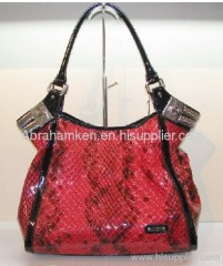 red handbag