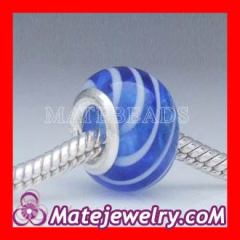 european Chamilia blue charms with 925 sterling silver double core