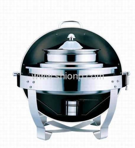 Stainless steel round soup station