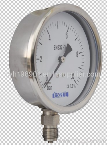 all SS liquid filled pressure gauge