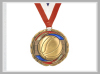 Sports medals with ribbon