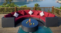 Outdoor wicker furniture sofa set