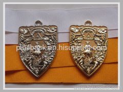 blank medal with ribbon