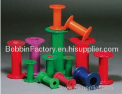 Plastic silk winding bobbin