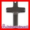 Shamballa 30×20mm Black Agate Latin Cross Semiprecious Beads with 2mm Hole