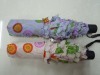 small 3 fold colorful/bright color femal/lady manual open sun/gift umbrella