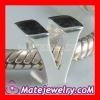 european Sterling Silver Reflections Letter V Bead