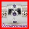 25 Sterling SIlver european Style Clip Beads with CZ Stone Fit european Jewellery
