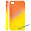 Orange and Yellow Cracked Plastic Protector Hard Case for iPhone 4