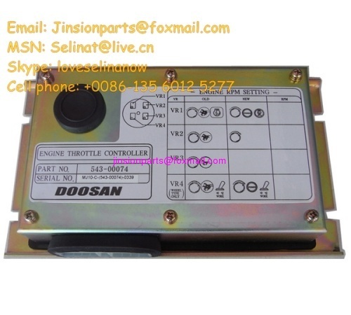 Daewoo/Doosan S220-V engine throttle controller 543-00074,Doosan Daewoo e-epos engine controller,digger spare parts