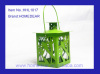 6.7X6.7X12CM metal hurricane lantern with butterfly