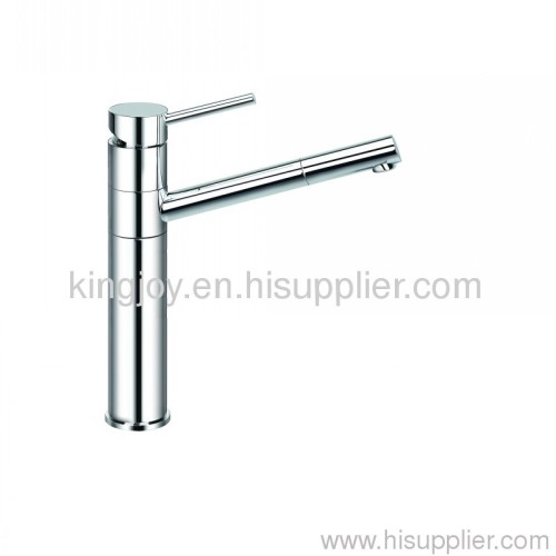 Single lever sink mixer pull-out handshower