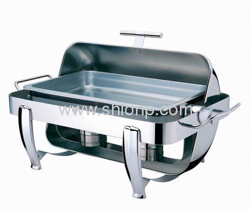 St.st. oblong chafing dish