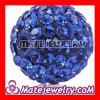 12mm Shamballa Style Pave Navy Blue Czech Crystal Beads