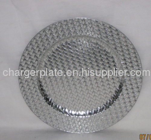 Charger plate/ plastic charger plates/PP plate/China charger plate for rental