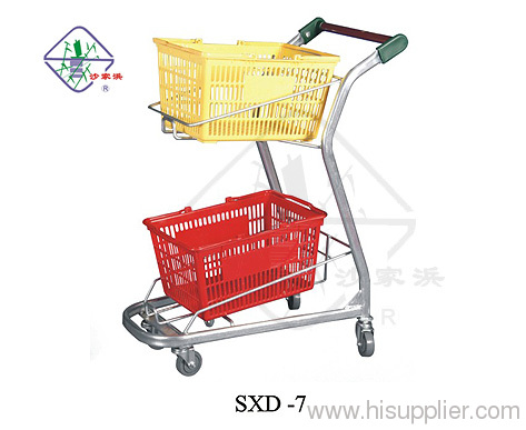 Metallic Handing Basket Cart