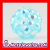 Shamballa style 10mm Light Blue Crystal Plastic beads