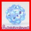 10mm Shamballa style Azure Blue Crystal Plastic Beads Wholesale