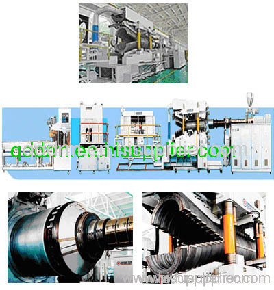 PVC double wall corrugated pipe extrusion line